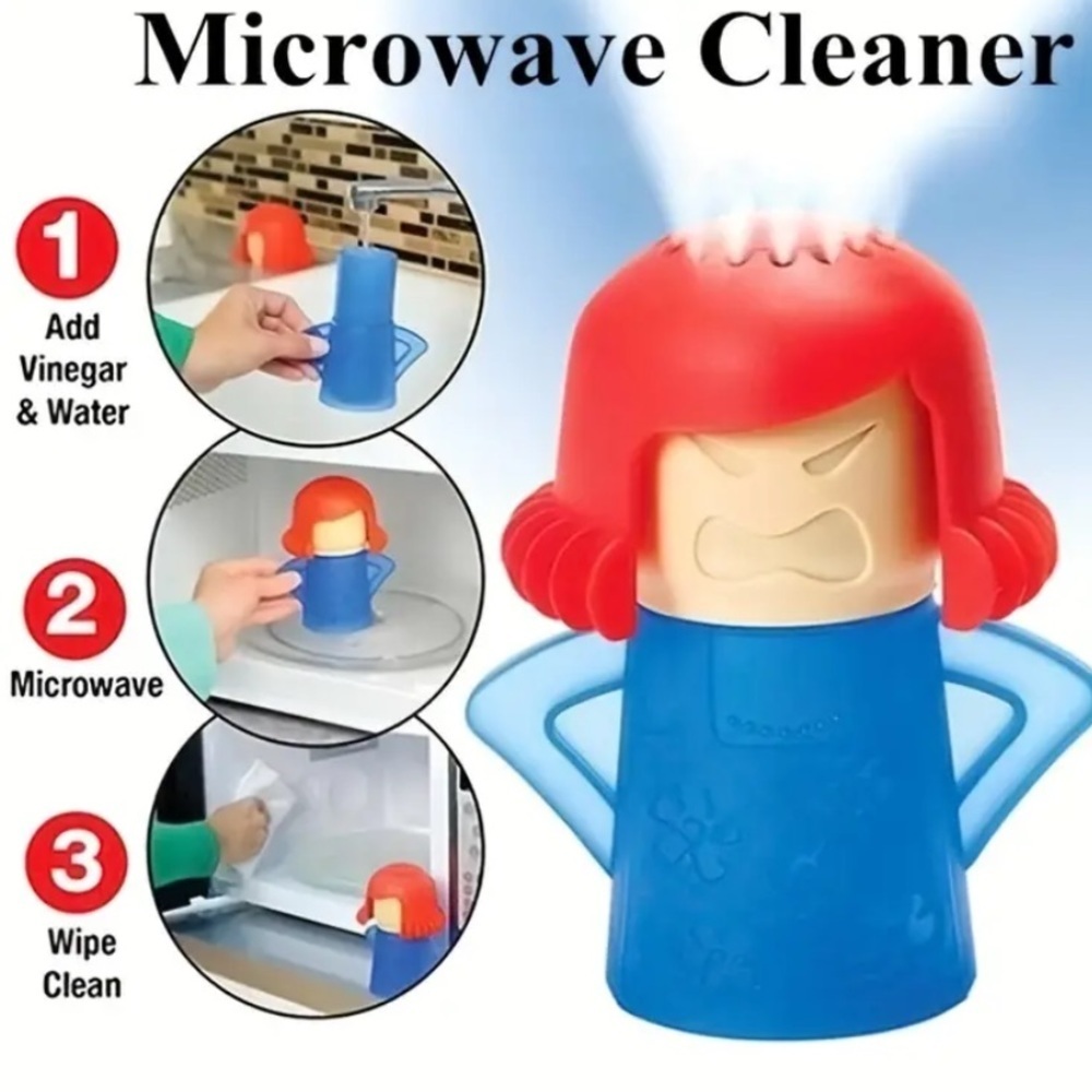 🌟Angry Mama Oven Steam Microwave Cleaner, Fridge Deodorizer, Cleaning🌟